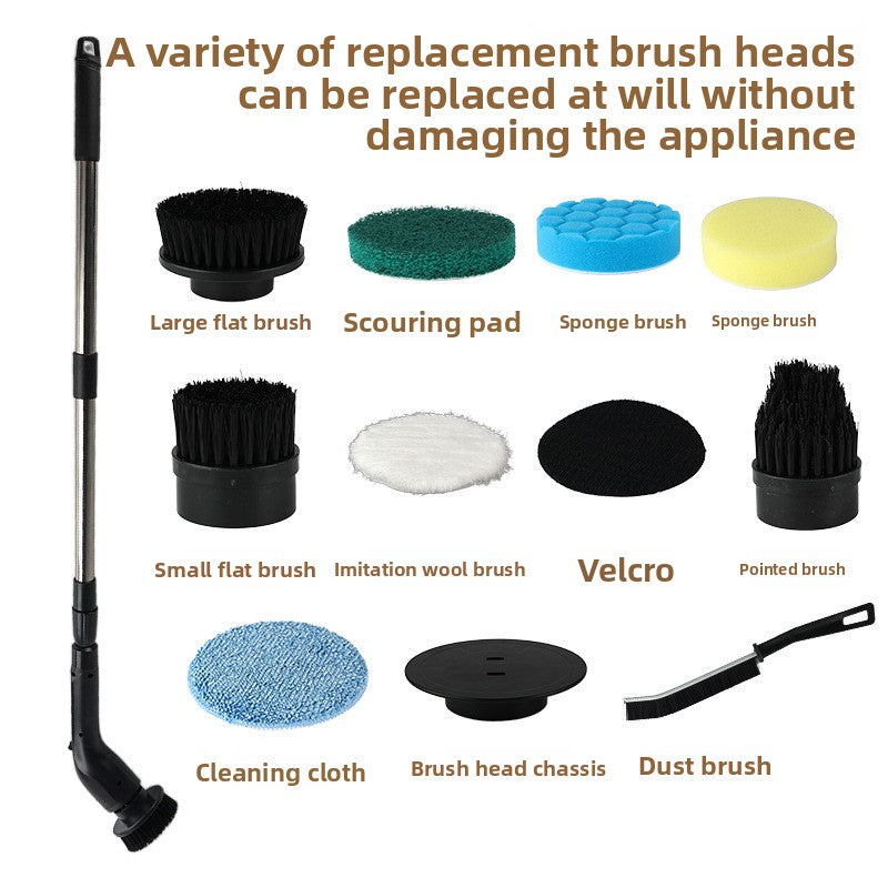 Rechargeable Electric Cleaning Brush for Kitchen and Bathroom