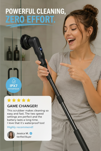 AuraClean™ Electric Spin Scrubber – Cordless Power Cleaning Brush