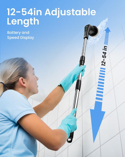 AuraClean™ Electric Spin Scrubber – Cordless Power Cleaning Brush