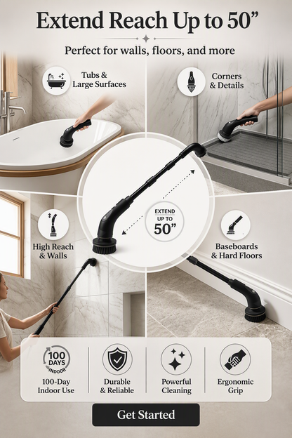 AuraClean™ Electric Spin Scrubber – Cordless Power Cleaning Brush