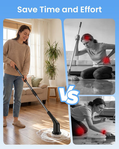 AuraClean™ Electric Spin Scrubber – Cordless Power Cleaning Brush